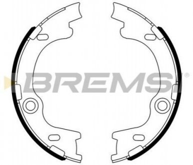 Комлект тормозных накладок Bremsi GF0804 (фото 1)