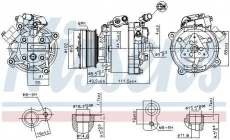 Компресор, кондиціонер NISSENS 890666