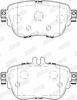 Тормозные колодки Mercedes E W213 Jurid 573843J