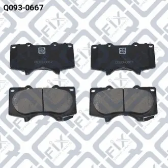 Комплект тормозных колодок передних. Q-FIX Q0930667