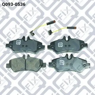 Колодки гальмівні задн. дискові Q-FIX Q0930536