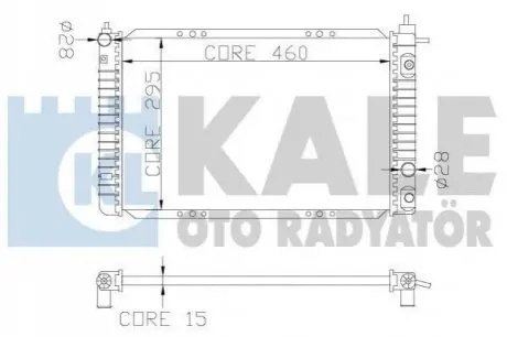 ТЕПЛООБМЕННИК KALE OTO RADYAT?R Kale Oto radyator 342260