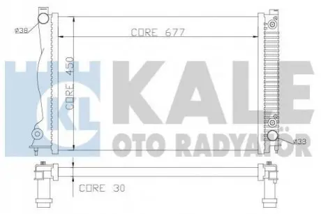 Теплообмінник KALE OTO RADYAT?R Kale Oto radyator 364600