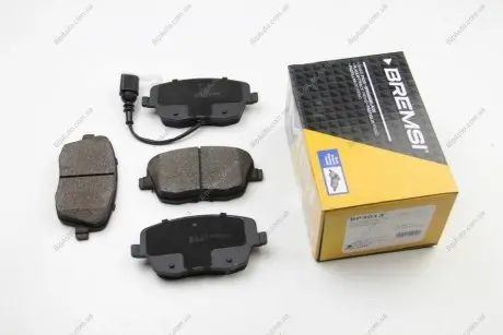 Тормозные колодки перед. VW Polo 01-/Skoda Fabia 03-14 (TRW) (131,4x62,7x18,8) Bremsi BP3013