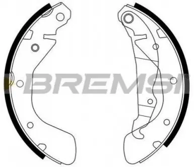 Тормозные колодки зад. Daewoo Lanos 97- /Opel Astra 91-01,Combo 01- (GM) Bremsi GF0354
