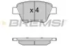 Тормозные колодки зад. Caddy/Jetta 10-/Golf 09-13 Bremsi BP3429 (фото 1)