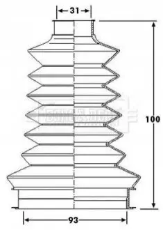 Пыльник BORG & BECK BCB6202