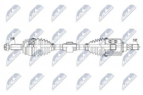 Полуось Nty NPW-CH-060 (фото 1)