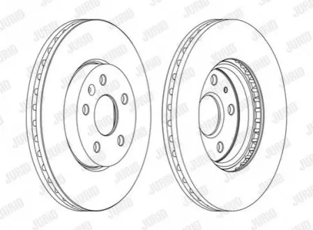 Гальмівний диск Chevrolet Malibu/Camaro Opel Insignia A/Astra G Jurid 562462JC1
