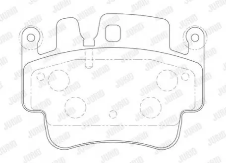 Тормозные колодки PORSCHE 911, Boxster, Cayman Jurid 573725J