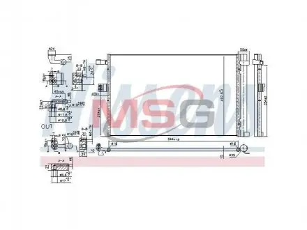 Радіатор кондиціонера First Fit NISSENS 941187