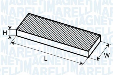 Фильтр воздуха (салона) MAGNETI MARELLI BCF237