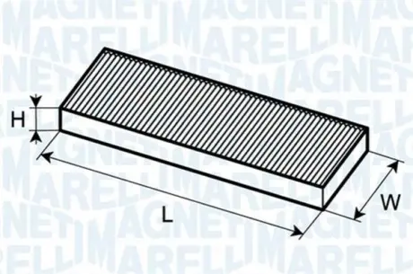 Фільтр повітря (салону) MAGNETI MARELLI BCF237