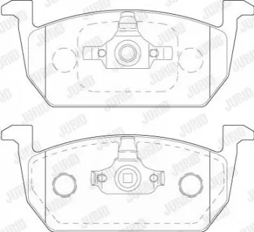 Гальмівні колодки передні VW POLO, T-CROSS/AUDI A1/SEAT ARONA,IBIZA/SKODA KAMIQ, SCALA Jurid 573833J