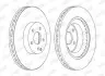 Гальмівний диск передній Mercedes CLS, E-Class, GLK JURID 562396JC1