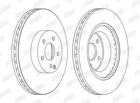 Тормозной диск Mercedes CLS/E-class/GLK Jurid 562396JC1