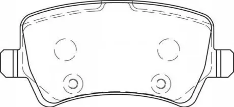 Тормозные колодки Range Rover Evoque / Volvo S60 / S80 / V70 / XC60 / XC70 Jurid 573748J