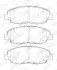 Тормозные колодки передние HONDA CIVIC JURID 573807J