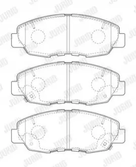 Тормозные колодки передние HONDA CIVIC Jurid 573807J