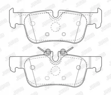 Гальмівні колодки зад. BMW 1 (F40) 19-/i3 (I01) 13-/X1 (F48) 14- (ATE) Jurid 573767J