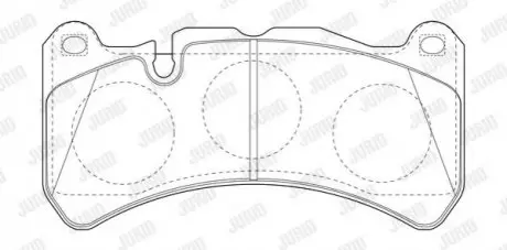 Тормозные колодки Mercedes CLK/SLK (2003->) Jurid 573799J