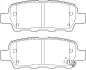 Гальмівні колодки задні Nissan Qashqai, X-Trail, Tiida, Teana, Leaf / Renault Koleos I II / Infiniti Jurid 573754J (фото 1)