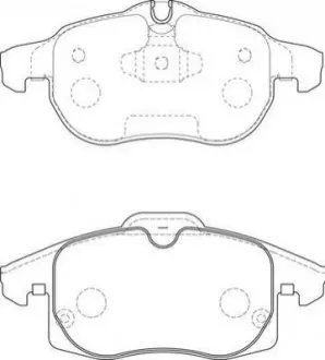 Тормозные колодки передние Opel Asrta H, Vectra C, Zafira / Chevrolet / Saab 9-3 Jurid 573723J