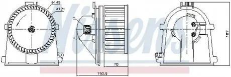 Вентилятор салону NISSENS 87386