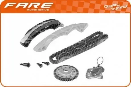 Ланцюг ГРМ к-т Mitsubishi Lancer VIII 07-Smart Fortwo 07- FARE Fare sa 13853