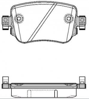 Комплект тормозных колодок WOKING P14493.08 (фото 1)