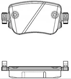 Комплект тормозных колодок WOKING P14493.08