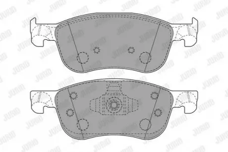 Тормозные колодки передние FORD FIESTA Jurid 573779J