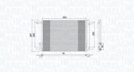 Радіатор кондиціонера MAGNETI MARELLI 350203964000