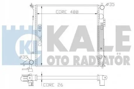 Теплообмінник KALE OTO RADYAT?R Kale Oto radyator 341960