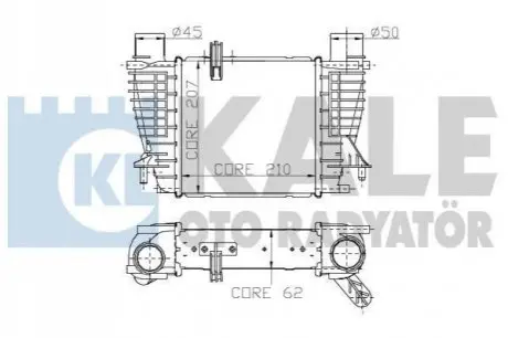 KALE RENAULT Clio III,Modus,Nissan Cube,Juke Note,NV200 1.5dCi 05- Kale Oto radyator 243400