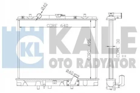 Теплообмінник KALE OTO RADYAT?R Kale Oto radyator 362400