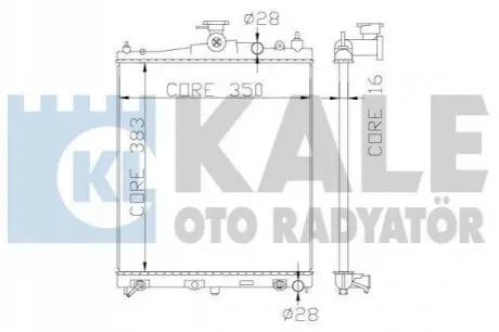 ТЕПЛООБМЕННИК KALE OTO RADYAT?R Kale Oto radyator 363200