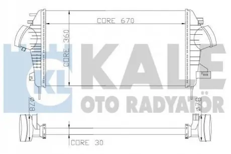 KALE OPEL Insignia,Saab 9-5,Chevrolet Malibu 1.6CDTI/2.0 Kale Oto radyator 345700 (фото 1)