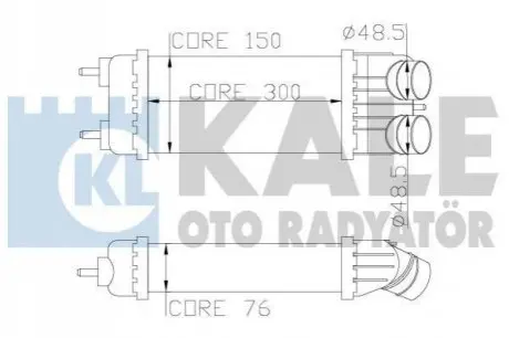 Теплообмінник KALE OTO RADYAT?R Kale Oto radyator 343700