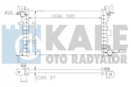 Теплообмінник KALE OTO RADYAT?R Kale Oto radyator 349700