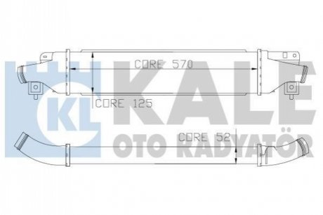 KALE OPEL Интеркулер Corsa D 1.4/1.7CDTI 06- Kale Oto radyator 345500