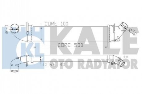 KALE RENAULT Интеркулер Logan I 1.5dCi 05- Kale Oto radyator 345080 (фото 1)