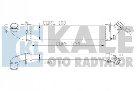 KALE RENAULT Интеркулер Logan I 1.5dCi 05- Kale Oto radyator 345080