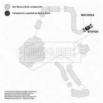 Патрубок BORG&BECK BORG & BECK BTH1130