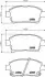 Гальмівні колодки TOYOTA Soluna/Yaris/Corolla \'\'F \'\'1.0i-1.5i \'\'>>05 Nisshinbo NP1054 (фото 1)