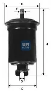 Фільтр паливний Mazda 323 UFI 3151600