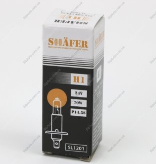 Лампа галогенова H1 24V 70W P14.5S (картона упаковка 1шт) SHAFER SL1201