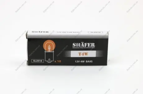 Автолампа T4W BA9s 4 W SHAFER SL2010