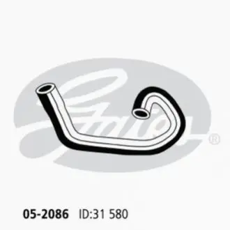 Изогнутый патрубок системы охлажденияford (asia & oceania) focus, ford (europe) c-max/focus Gates 052086