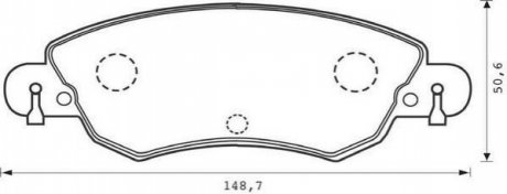 Комплект гальмівних колодок, дискове гальмо Jurid 573026J (фото 1)
